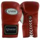 Boxing Gloves Leather Red White